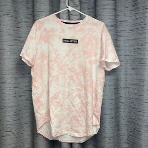 Men’s Hollister Pink Tye Dye Short Sleeve